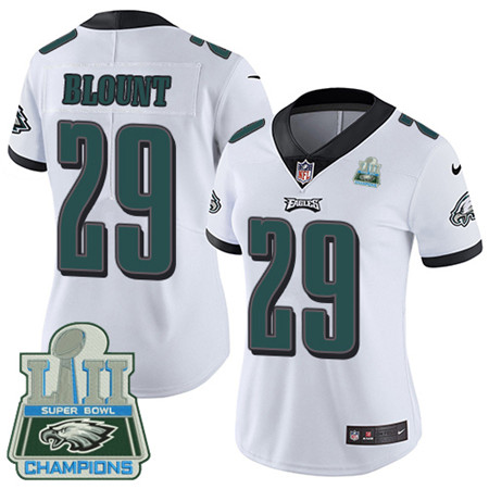 Nike Eagles #29 LeGarrette Blount White Super Bowl LII Champions Women's Stitched NFL Vapor Untouchable Limited Jersey Nike Eagles #29 LeGarrette Blount White Super Bowl LII Champions Women's Stitched NFL Vapor Untouchable Limited Jersey