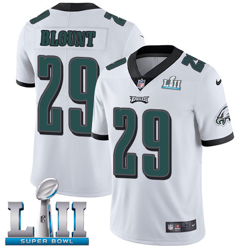 Nike Eagles #29 LeGarrette Blount White Super Bowl LII Youth Stitched NFL Vapor Untouchable Limited Jersey Nike Eagles #29 LeGarrette Blount White Super Bowl LII Youth Stitched NFL Vapor Untouchable Limited Jersey