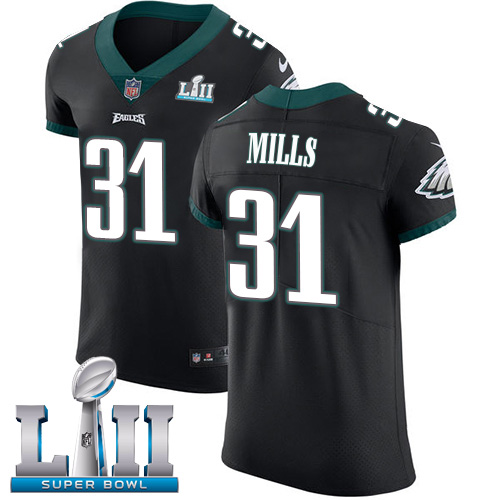 Nike Eagles #31 Jalen Mills Black Alternate Super Bowl LII Men's Stitched NFL Vapor Untouchable Elite Jersey Nike Eagles #31 Jalen Mills Black Alternate Super Bowl LII Men's Stitched NFL Vapor Untouchable Elite Jersey