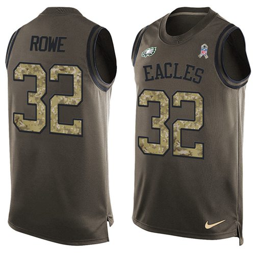 Nike Eagles #32 Eric Rowe Green Men's Stitched NFL Limited Salute To Service Tank Top Jersey