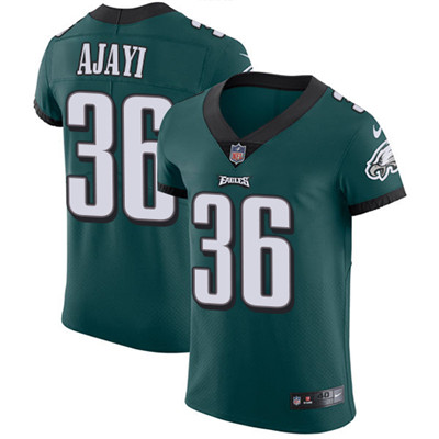 Nike Eagles #36 Jay Ajayi Midnight Green Team Color Men's Stitched NFL Vapor Untouchable Elite Jersey