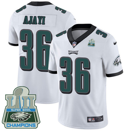 Nike Eagles #36 Jay Ajayi White Super Bowl LII Champions Men's Stitched NFL Vapor Untouchable Limited Jersey Nike Eagles #36 Jay Ajayi White Super Bowl LII Champions Men's Stitched NFL Vapor Untouchable Limited Jersey