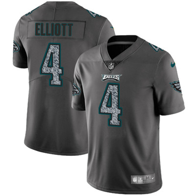 Nike Eagles #4 Jake Elliott Gray Static Men's NFL Vapor Untouchable Game Jersey