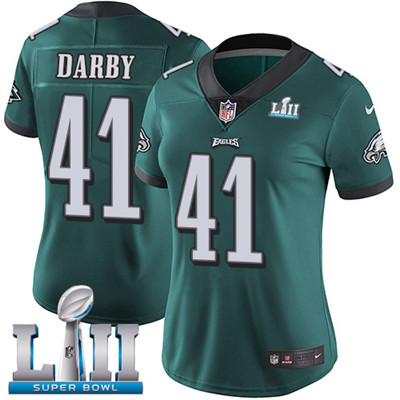 Nike Eagles #41 Ronald Darby Midnight Green Team Color Super Bowl LII Women's Stitched NFL Vapor Untouchable Limited Jersey Nike Eagles #41 Ronald Darby Midnight Green Team Color Super Bowl LII Women's Stitched NFL Vapor Untouchable Limited Jersey
