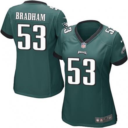 Nike Eagles #53 Nigel Bradham Green Women Game Jersey Nike Eagles #53 Nigel Bradham Green Women Game Jersey