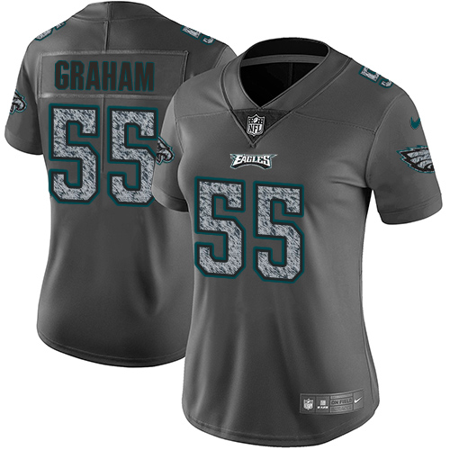 Nike Eagles #55 Brandon Graham Gray Static Women's NFL Vapor Untouchable Game Jersey