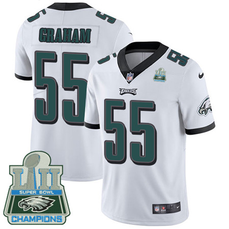 Nike Eagles #55 Brandon Graham White Super Bowl LII Champions Youth Stitched NFL Vapor Untouchable Limited Jersey Nike Eagles #55 Brandon Graham White Super Bowl LII Champions Youth Stitched NFL Vapor Untouchable Limited Jersey