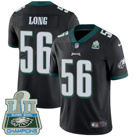 Nike Eagles #56 Chris Long Black Alternate Super Bowl LII Champions Youth Stitched NFL Vapor Untouchable Limited Jersey Nike Eagles #56 Chris Long Black Alternate Super Bowl LII Champions Youth Stitched NFL Vapor Untouchable Limited Jersey