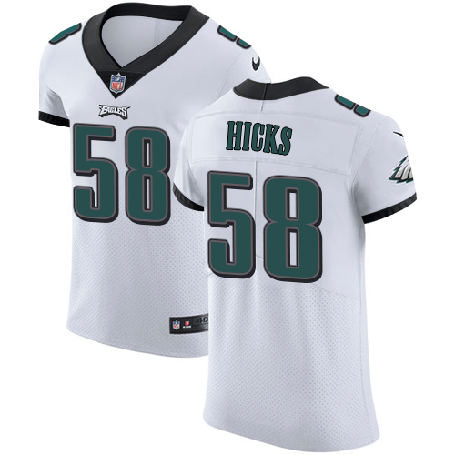 Nike Eagles #58 Jordan Hicks White Men's Stitched NFL Vapor Untouchable Elite Jersey Nike Eagles #58 Jordan Hicks White Men's Stitched NFL Vapor Untouchable Elite Jersey