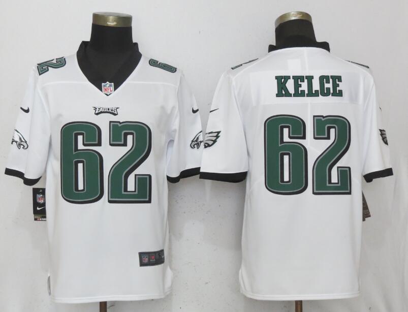 Nike Eagles #62 Jason Kelce White Vapor Untouchable Player Limited Jersey