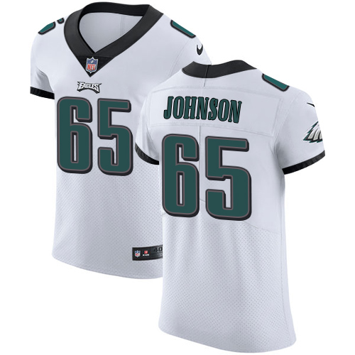 Nike Eagles #65 Lane Johnson White Men's Stitched NFL Vapor Untouchable Elite Jersey Nike Eagles #65 Lane Johnson White Men's Stitched NFL Vapor Untouchable Elite Jersey