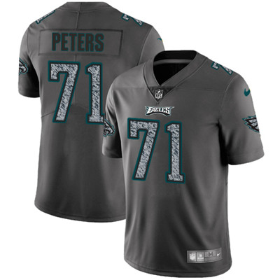 Nike Eagles #71 Jason Peters Gray Static Men's NFL Vapor Untouchable Game Jersey
