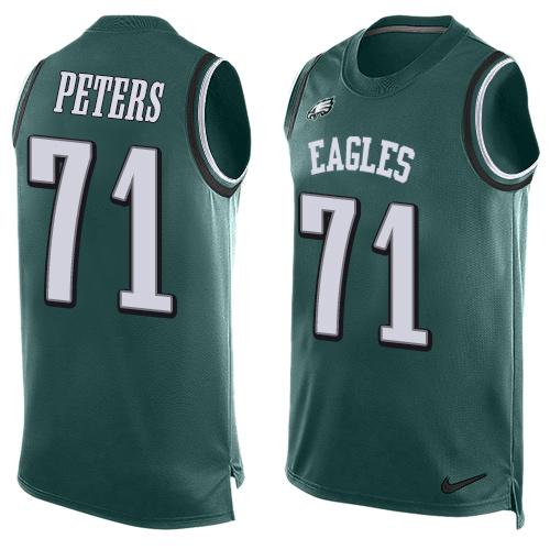 Nike Eagles #71 Jason Peters Midnight Green Team Color Men's Stitched NFL Limited Tank Top Jersey Nike Eagles #71 Jason Peters Midnight Green Team Color Men's Stitched NFL Limited Tank Top Jersey