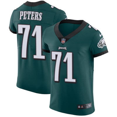 Nike Eagles #71 Jason Peters Midnight Green Team Color Men's Stitched NFL Vapor Untouchable Elite Jersey