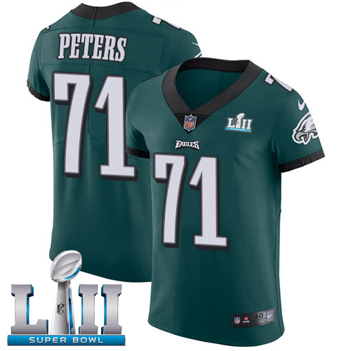 Nike Eagles #71 Jason Peters Midnight Green Team Color Super Bowl LII Men's Stitched NFL Vapor Untouchable Elite Jersey Nike Eagles #71 Jason Peters Midnight Green Team Color Super Bowl LII Men's Stitched NFL Vapor Untouchable Elite Jersey