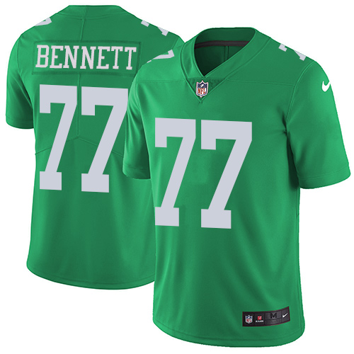 Nike Eagles #77 Michael Bennett Green Youth Stitched NFL Limited Rush Jersey Nike Eagles #77 Michael Bennett Green Youth Stitched NFL Limited Rush Jersey