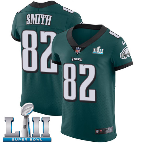 Nike Eagles #82 Torrey Smith Midnight Green Team Color Super Bowl LII Men's Stitched NFL Vapor Untouchable Elite Jersey Nike Eagles #82 Torrey Smith Midnight Green Team Color Super Bowl LII Men's Stitched NFL Vapor Untouchable Elite Jersey