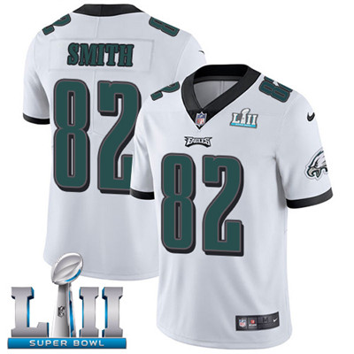 Nike Eagles #82 Torrey Smith White Super Bowl LII Youth Stitched NFL Vapor Untouchable Limited Jersey Nike Eagles #82 Torrey Smith White Super Bowl LII Youth Stitched NFL Vapor Untouchable Limited Jersey