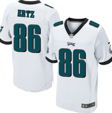 Nike Eagles #86 Zach Ertz White Elite Jersey