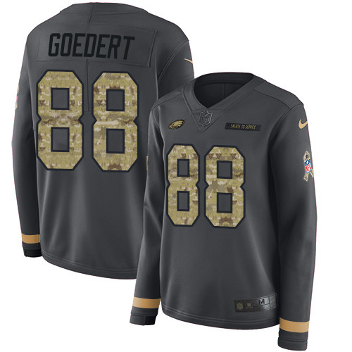 Nike Eagles #88 Dallas Goedert Anthracite Salute to Service Nike Eagles #88 Dallas Goedert Anthracite Salute to Service