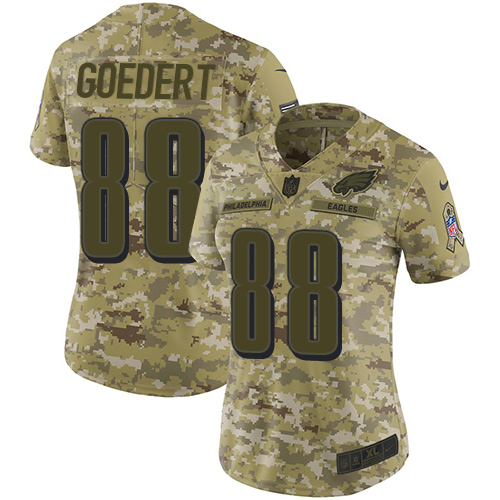 Nike Eagles #88 Dallas Goedert Camo Women's Stitched NFL Limited 2018 Salute to Service Jersey Nike Eagles #88 Dallas Goedert Camo Women's Stitched NFL Limited 2018 Salute to Service Jersey