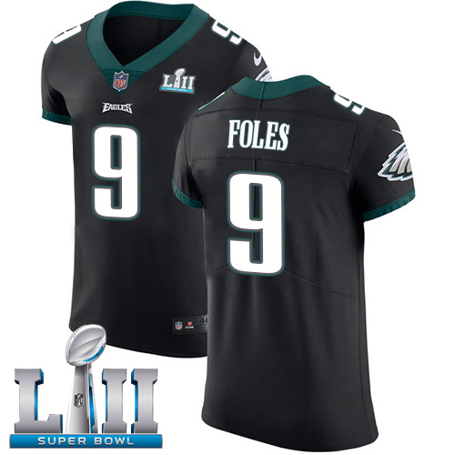 Nike Eagles #9 Nick Foles Black Alternate Super Bowl LII Men's Stitched NFL Vapor Untouchable Elite Jersey Nike Eagles #9 Nick Foles Black Alternate Super Bowl LII Men's Stitched NFL Vapor Untouchable Elite Jersey