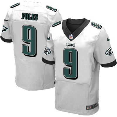 Nike Eagles #9 Nick Foles White Men's Stitched NFL New Elite Jersey