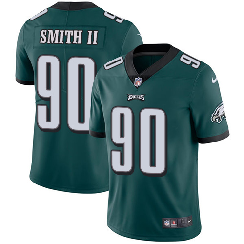 Nike Eagles #90 Marcus Smith II Midnight Green Team Color Men's Stitched NFL Vapor Untouchable Limited Jersey