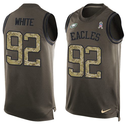 Nike Eagles #92 Reggie White Green Men's Stitched NFL Limited Salute To Service Tank Top Jersey Nike Eagles #92 Reggie White Green Men's Stitched NFL Limited Salute To Service Tank Top Jersey