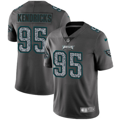 Nike Eagles #95 Mychal Kendricks Gray Static Men's NFL Vapor Untouchable Game Jersey
