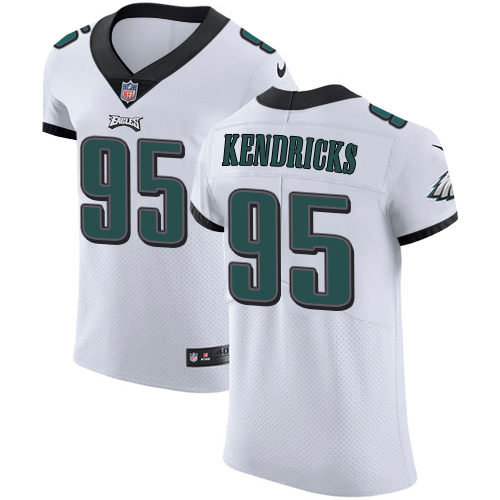 Nike Eagles #95 Mychal Kendricks White Men's Stitched NFL Vapor Untouchable Elite Jersey
