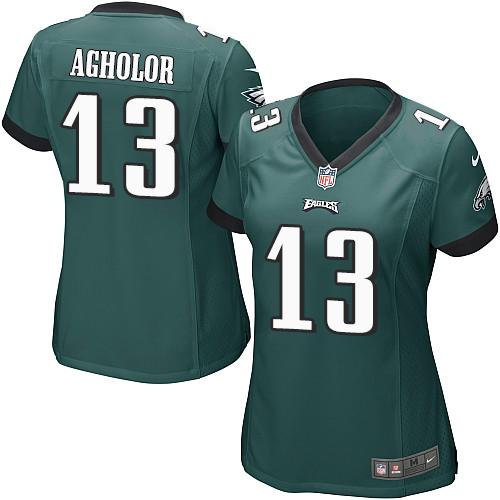 Nike Eagles #96 Derek Barnett Midnight Green Team Color Women's Stitched NFL New Elite Jersey
