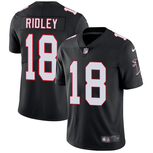 Nike Falcons #18 Calvin Ridley Black Alternate Men's Stitched NFL Vapor Untouchable Limited Jersey Nike Falcons #18 Calvin Ridley Black Alternate Men's Stitched NFL Vapor Untouchable Limited Jersey