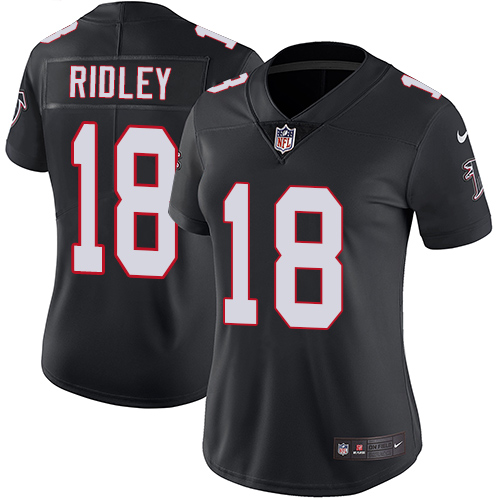 Nike Falcons #18 Calvin Ridley Black Alternate Women's Stitched NFL Vapor Untouchable Limited Jersey Nike Falcons #18 Calvin Ridley Black Alternate Women's Stitched NFL Vapor Untouchable Limited Jersey