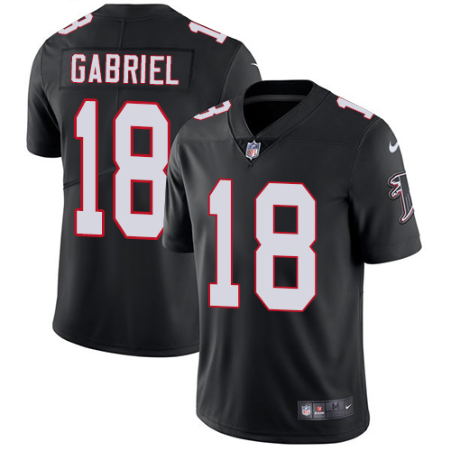 Nike Falcons #18 Taylor Gabriel Black Alternate Men's Stitched NFL Vapor Untouchable Limited Jersey Nike Falcons #18 Taylor Gabriel Black Alternate Men's Stitched NFL Vapor Untouchable Limited Jersey