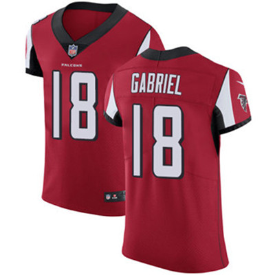 Nike Falcons #18 Taylor Gabriel Red Team Color Men's Stitched NFL Vapor Untouchable Elite Jersey Nike Falcons #18 Taylor Gabriel Red Team Color Men's Stitched NFL Vapor Untouchable Elite Jersey
