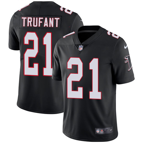 Nike Falcons #21 Desmond Trufant Black Alternate Men's Stitched NFL Vapor Untouchable Limited Jersey Nike Falcons #21 Desmond Trufant Black Alternate Men's Stitched NFL Vapor Untouchable Limited Jersey