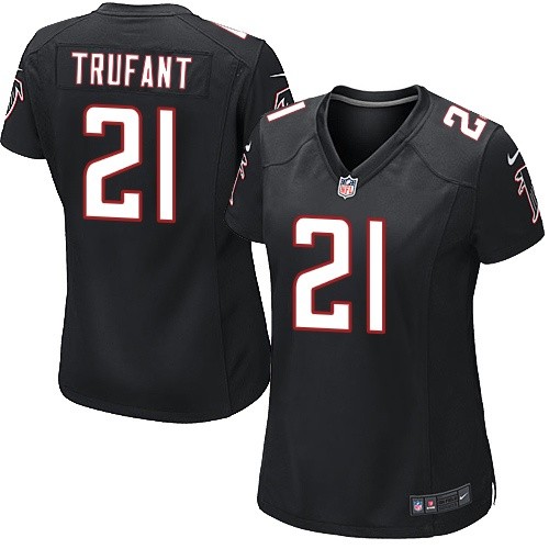 Nike Falcons #21 Desmond Trufant Black Alternate Women's Stitched NFL Elite Jersey Nike Falcons #21 Desmond Trufant Black Alternate Women's Stitched NFL Elite Jersey