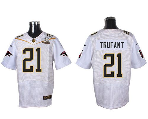 Nike Falcons #21 Desmond Trufant White 2016 Pro Bowl Men's Stitched NFL Elite Jersey Nike Falcons #21 Desmond Trufant White 2016 Pro Bowl Men's Stitched NFL Elite Jersey