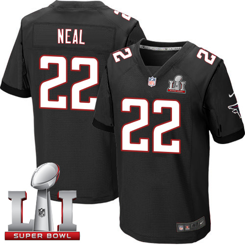 Nike Falcons #22 Keanu Neal Black Alternate Super Bowl LI 51 Men's Stitched NFL Elite Jersey Nike Falcons #22 Keanu Neal Black Alternate Super Bowl LI 51 Men's Stitched NFL Elite Jersey