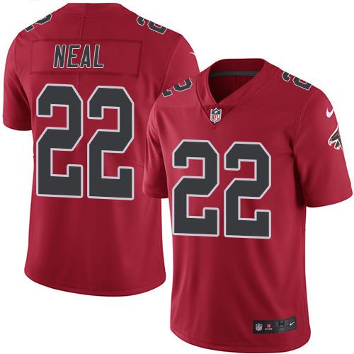 Nike Falcons #22 Keanu Neal Red Men's Stitched NFL Limited Rush Jersey Nike Falcons #22 Keanu Neal Red Men's Stitched NFL Limited Rush Jersey