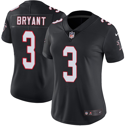 Nike Falcons #3 Matt Bryant Black Alternate Women's Stitched NFL Vapor Untouchable Limited Jersey Nike Falcons #3 Matt Bryant Black Alternate Women's Stitched NFL Vapor Untouchable Limited Jersey