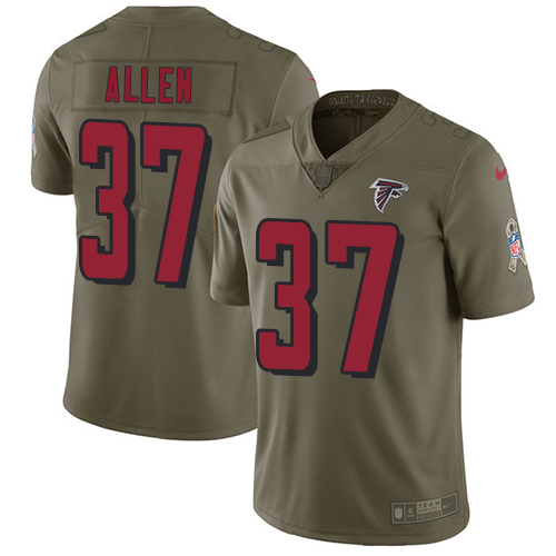 Nike Falcons #37 Ricardo Allen Olive Men's Stitched NFL Limited 2017 Salute To Service Jersey Nike Falcons #37 Ricardo Allen Olive Men's Stitched NFL Limited 2017 Salute To Service Jersey