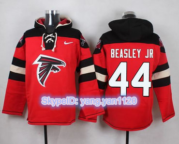 Nike Falcons #44 Vic Beasley Jr Red Player Pullover NFL Hoodie Nike Falcons #44 Vic Beasley Jr Red Player Pullover NFL Hoodie