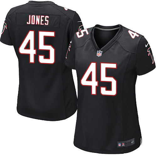 Nike Falcons #45 Deion Jones Black Alternate Women's Stitched NFL Elite Jersey Nike Falcons #45 Deion Jones Black Alternate Women's Stitched NFL Elite Jersey