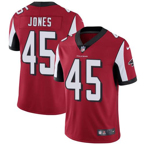 Nike Falcons #45 Deion Jones Red Team Color Youth Stitched NFL Vapor Untouchable Limited Jersey Nike Falcons #45 Deion Jones Red Team Color Youth Stitched NFL Vapor Untouchable Limited Jersey