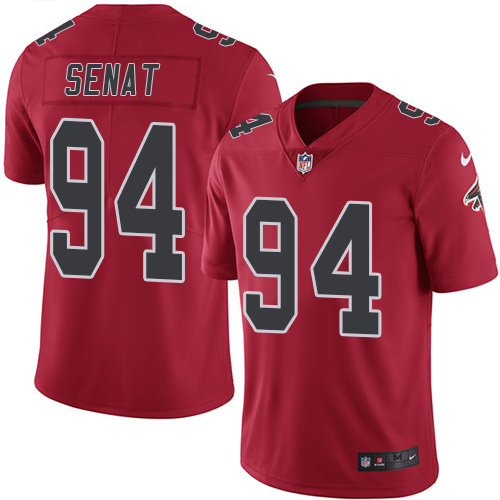 Nike Falcons #94 Deadrin Senat Red Men's Stitched NFL Limited Rush Jersey Nike Falcons #94 Deadrin Senat Red Men's Stitched NFL Limited Rush Jersey