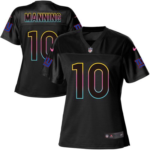 Nike Giants #10 Eli Manning Black Women's NFL Fashion Game Jersey Nike Giants #10 Eli Manning Black Women's NFL Fashion Game Jersey