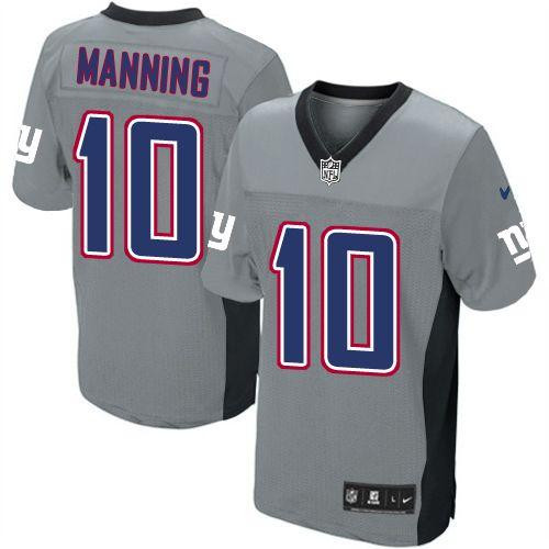 Nike Giants #10 Eli Manning Grey Shadow Youth Stitched NFL Elite Jersey Nike Giants #10 Eli Manning Grey Shadow Youth Stitched NFL Elite Jersey