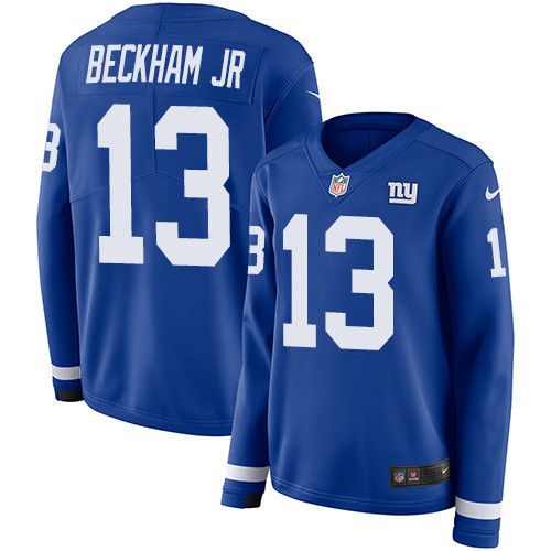 Nike Giants #13 Odell Beckham Jr Royal Blue Team Color Women's - 副本